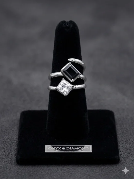 One New Statement Ring – Stainless Steel 14/18k plated Adjustable - Picture 2 of 8